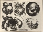 Paul Booth Tattoo Flash Lot 25 Sheets 1992   2000 Rare Original Horror Art Set