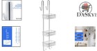 Polished Stainless Steel Shower Caddy - Easy Hang 3-tier Storage For Toiletries