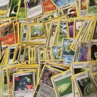 50 Vintage Pokemon Lot Bulk All Mp-dmg Cards From Wotc-sun   Moon  stock Photo 