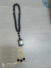 Luxury Black Onyx Prayer Beads 33 Misbaha Tasbih Islamic Rosary Allah Gold Plate