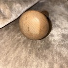 Vintage Wooden Sewing Darning Mushroom Press Treen Turned Handle