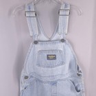Oshkosh Bgosh Vintage Denim Overalls Boys 6 Blue Shortalls Workwear Casual Play