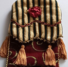 Beautiful Victorian Christmas Stocking By Creative Designs Velvet Rose Cording