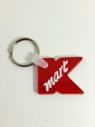 Vintage K-mart Kmart Red Letter  k  Rubber Keychain - 1 5  X 1 25 