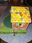 Vintage Mattel Farmer In The Dell Toy 503 Tin Wind-up Music Box 1950s Needs Work