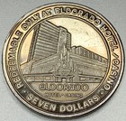 El Dorado Hotel   Casino  999 Fine Silver Seven Dollar Gaming Token Rare St401