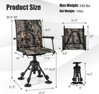 360   Swivel Folding Silent Hunting Blind Chair With Adjustable Height Legs