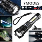 9900000lm High Power Led Rechargeable Torch Light 7 Modes Tactical Flashlight