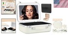 Cosmetic Train Case With Led Light Mirror   Gift Jewelry Box - Travel Essential
