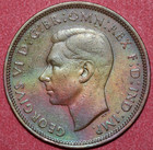 Great Britain 1942 Half Penny  Golden Hind Sailing Ship-foreign Coin 25mm