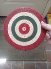 1950s France Extremely Rare Vintage Wooden Dartboard Target