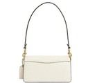 Coach Shoulder Bag Ivory Leather Crossbody Handbag Authentic New