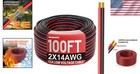 14 Gauge Wire 100ft Electrical Cable Dual Conductors Low Voltage Copper Clad    