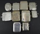 Collection Of 10 Antique English Sterling Silver Vesta Cases 251 Grams 4 Chester