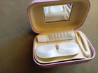 Contact Lens Case Box Travel Kit Container Holder With Mirror  Tweezers And Solu
