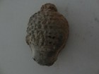 Antique Mongolian Buddhist Hand Made Clay Statue Fragment Buddha Head  3 