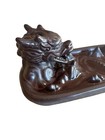 Ceramic Dragon Incense Burner With Mountain Scene