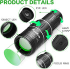 High Powered 16x52 Monocular Telescope For Adults - 2026 Power Prism  Compact