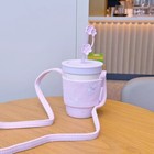 New 2024 China Starbucks Spring Pink Sakura 12oz Ss Straw Cup With Cup Sleeve
