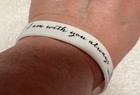Matthew 28 20 - Christian Wristband - Bible Verse Bracelet - Jesus - White  New