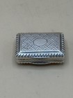 Antique Georgian Solid Silver Vinaigrette John Thropp Birmingham Gilt Interior