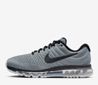 Men s Nike Air Max 2017 Running Shoes Cool Grey Platinum Black 849559-011 New