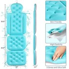 Full Body Bath Pillow For Bathtub  Thick Bathtub Cushion With Suction Cups Blue