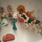 Vintage Toy Lot 1950s-80s Auburn Rubber Cadillac Marx Pig Ramp Walker Matteldoll
