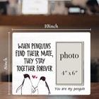 You Are My Penguin Wood Photo Frame  Couple Picture Frame Penguins