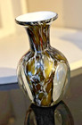Antique Vintage Art Glass Vase Artist Rendered And Hand Blown Swirled Shades 6 