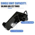 Pair Heavy Duty Shipping Container Jack Lug Leveler U-shaped Handle 50000lbs