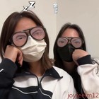 Classroom Snoozing Aid Fake Creative Goggles Nap Glasses Fake Sleeping Unisex 