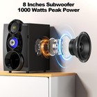 Wireless Surround Sound System 5 1 Ch 1000w Home Theater Speakers Bobtot 8  Sub