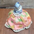 Vintage Porcelain Half Doll Pin Cushion