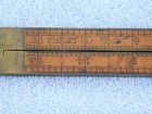 Vintage 24  Stanley Rule   Level Co  No  62 Boxwood Brass Bound Folding Rule