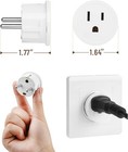 6 Pack European Travel Plug Adapter Us To Eu Type E f Plug Converter 