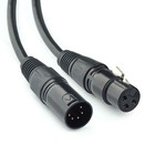 3 Pin Xlr Female To 5 Pin Xlr Male Audio Cable For Microphone Dmx Stage Light   