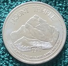 Banff Ab Canada 1987 Trade Dollar Token Labatt s Interski  87 With Mount Temple