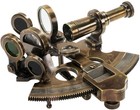 Vintage Brass Sextant 4-inch Nautical Astrolabe Replica Maritime Decor