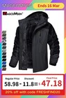 Men s Waterproof Winter Jacket Warm Winter Coats Outdoor Ski Snow Hooded Jackets