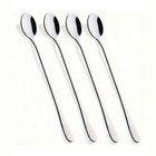 4 8pcs 7 5  Stainless Steel Mixing Spoons Long Handle Iced Tea   Ice Cream Spoon