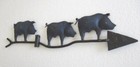 Antique Vintage Three Pigs Weather Vane Hand Made Weathervane  
