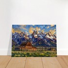 Grand Teton National Park Moulton Barn Art Print - Painting - Landscape