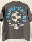 Pepsi Gray Soccer Crew 1898 Shirt Original Soda Theme 2025 Advertising T-shirt  