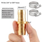 Sanpaint 2 Pack Garden Hose Connector Repair 2-set  Fit For 3 4  Or 5 8  Hose