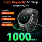 Military Smart Watch For Men  answer   Make Call  1000mah Sports Fitness Tracker