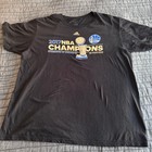 Adidas Nba Golden State Warriors 2017 Nba Champions Black T Shirt Mens Xl Rare