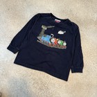 Vintage Y2k Thomas The Train Long Sleeve Tee Shirt Toddler 4t Blue Cartoon 2006 
