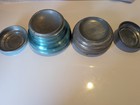 Lot Of 2 Vintage Vanity Powder Puff Music Boxes - Both Play Music