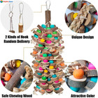 Macaw Toys  Extra Large Parrot Toys  Natural Wood Bird Chewing Toys For Large Bi